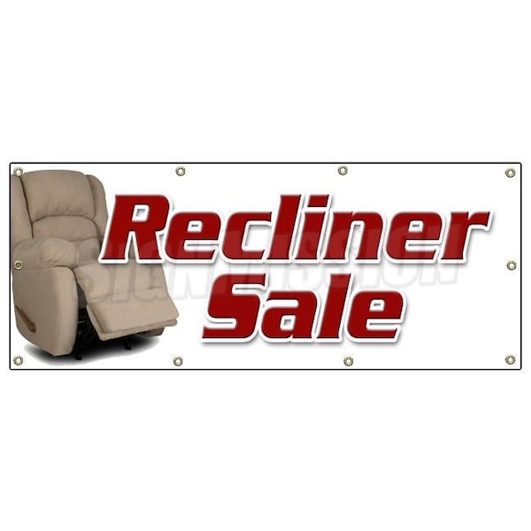 RECLINER SALE BANNER SIGN furniture chairs sofa coffee tables